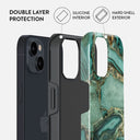 Ubud Jungle - Turquoise iPhone 15 Plus Case 6