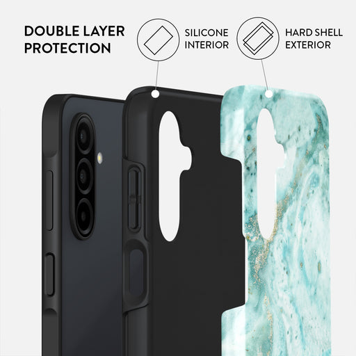 Uluwatu Waves - Teal Samsung Galaxy A26 5G Case 2