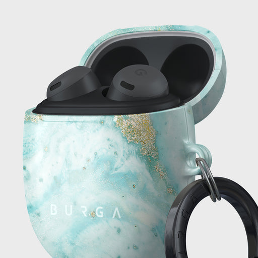Uluwatu Waves - Teal Google Pixel Buds Pro Case 5
