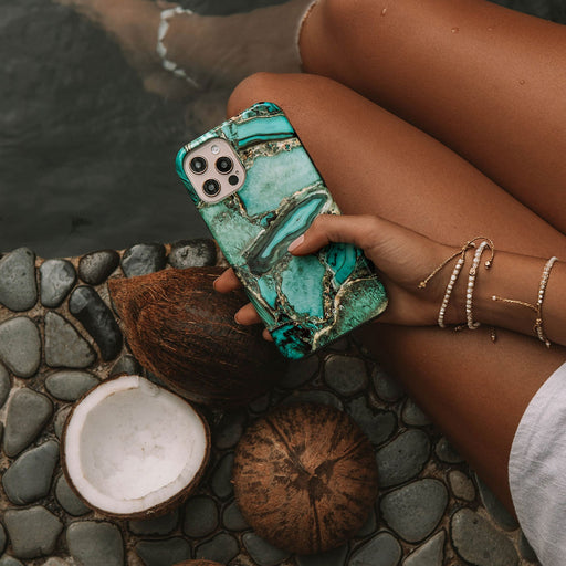 Ubud Jungle - Turquoise iPhone 15 Plus Case 24