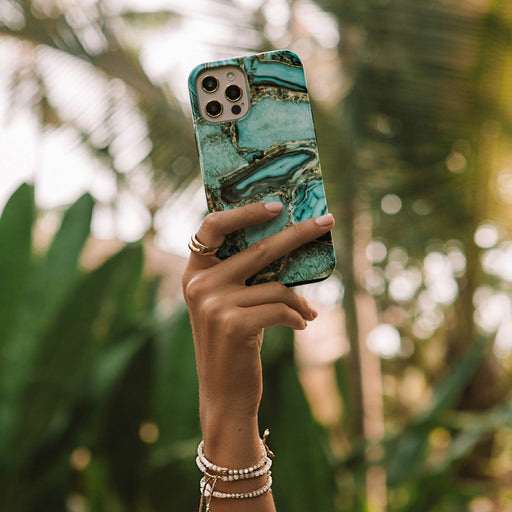 Ubud Jungle - Turquoise iPhone 15 Plus Case 25