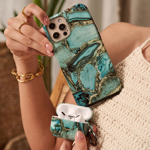 Ubud Jungle - Turquoise iPhone 15 Plus Case 26