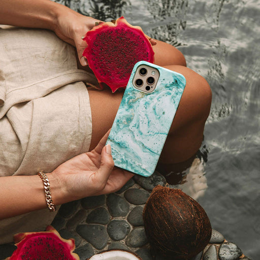Uluwatu Waves - Teal iPhone 17 Pro Case