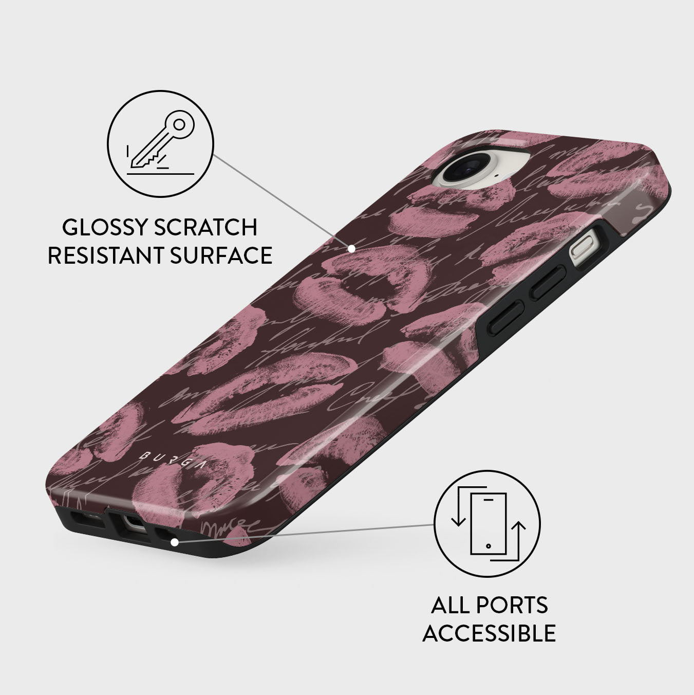 BURGA クロコダイルパターン iPhone16eケース Melodrama - iPhone 16e Case | BURGA