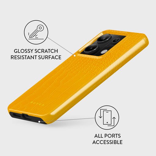 Canary Yellow - Snake Skin Xiaomi Redmi Note 13 Pro 5G Case 3