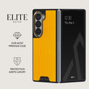 Canary Yellow - Snake Skin Samsung Galaxy Z Fold 6 Case 2