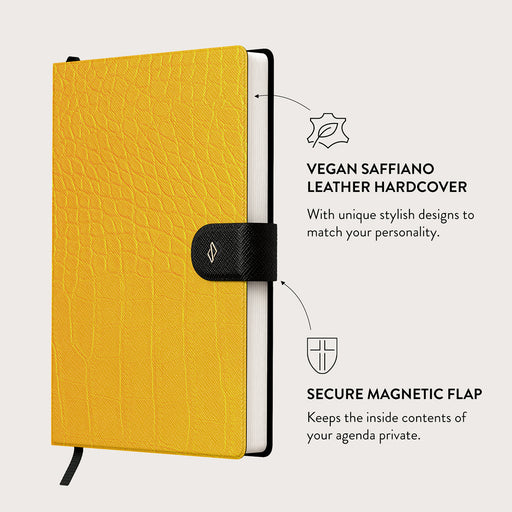 Canary Yellow - Snake Skin Notebook 3