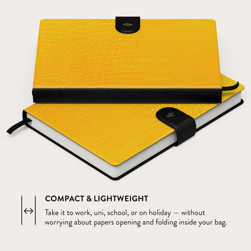 Canary Yellow - Snake Skin Notebook 8