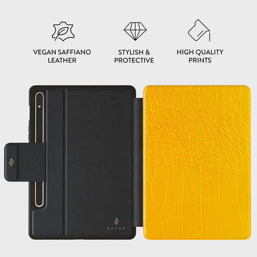 Canary Yellow - Snake Skin Samsung Galaxy Tab S9 FE Case 2