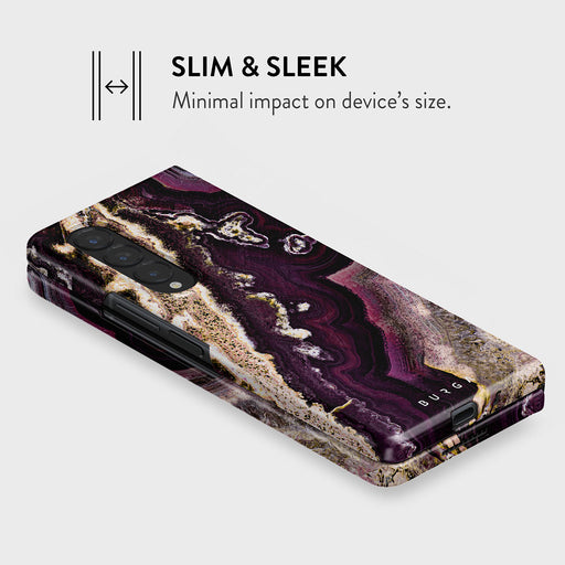Purple Skies - Marble Samsung Galaxy Z Fold 4 Case 4