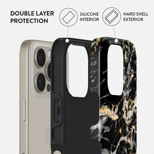 Make A Wish - Gold Marble iPhone 16 Pro Max Case