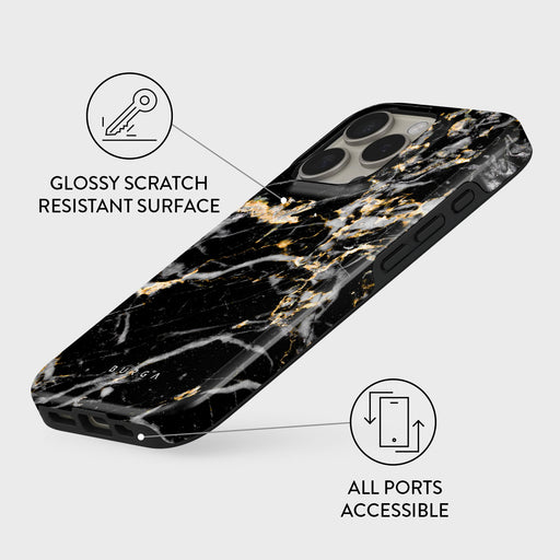 Make A Wish - Gold Marble iPhone 16 Pro Max Case