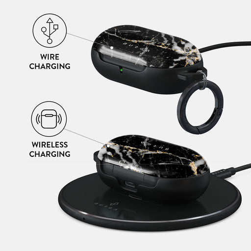 Make A Wish - Gold Marble Samsung Galaxy Buds Plus Case 3
