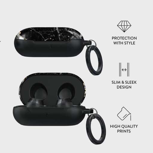 Make A Wish - Gold Marble Samsung Galaxy Buds Plus Case 4