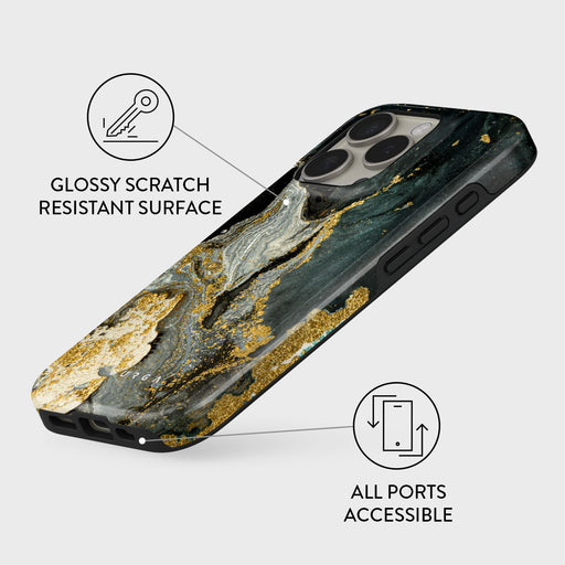 Northern Lights - Marble iPhone 16 Pro Case