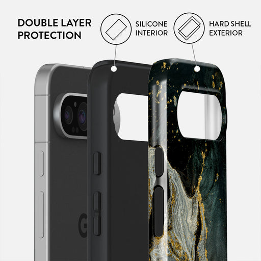 Northern Lights - Marble Google Pixel 9 Pro Case 2