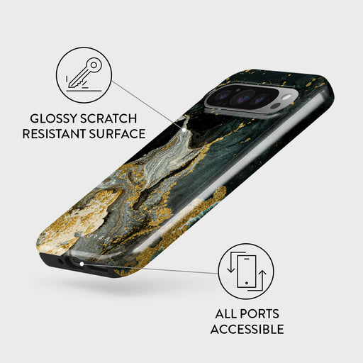 Northern Lights - Marble Google Pixel 9 Pro Case 3