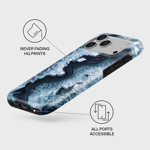 Frozen Lake - Gray Marble iPhone 17 Pro Max Case