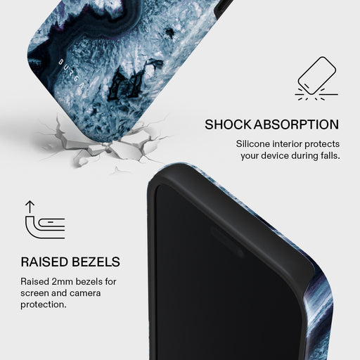 Frozen Lake - Gray Marble iPhone 17 Pro Max Case
