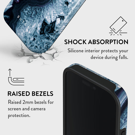 Frozen Lake - Gray Marble iPhone 16 Pro Max Case