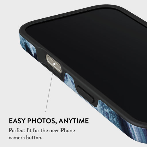 Frozen Lake - Gray Marble iPhone 16 Pro Max Case