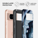 Frozen Lake - Gray Marble Google Pixel 8 Case 3