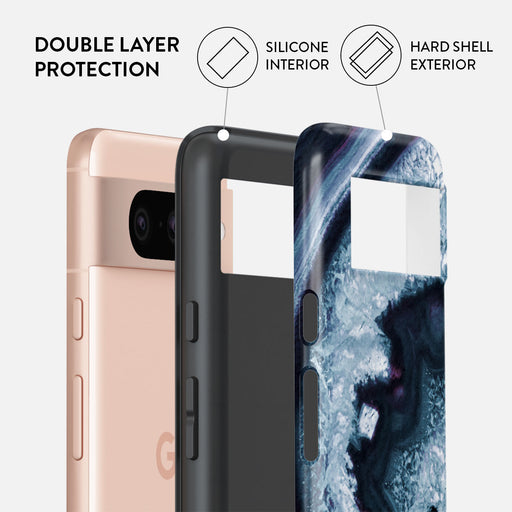Frozen Lake - Gray Marble Google Pixel 8 Case 3