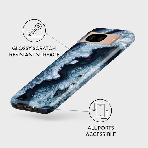 Frozen Lake - Gray Marble Google Pixel 8 Case 4
