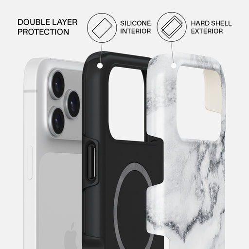White Winter - Classy Marble iPhone 17 Pro Max Case