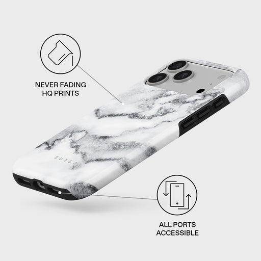 White Winter - Classy Marble iPhone 17 Pro Max Case