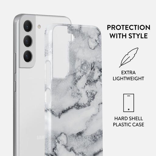 White Winter - Classy Marble Samsung Galaxy S22 Plus Case 2