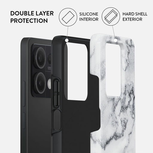 White Winter - Classy Marble Xiaomi Redmi Note 13 5G Case 2