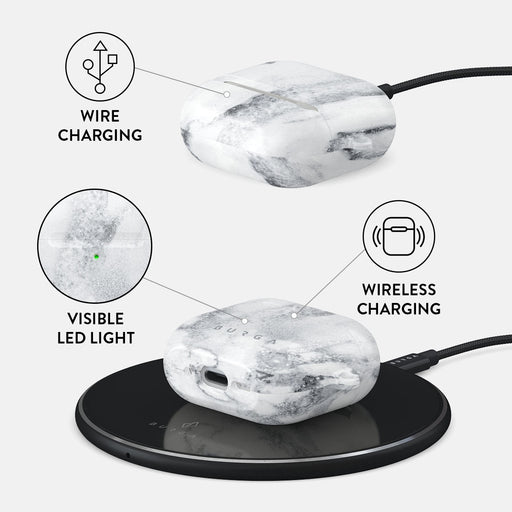 White Winter - Classy Marble AirPods 4 Case 3