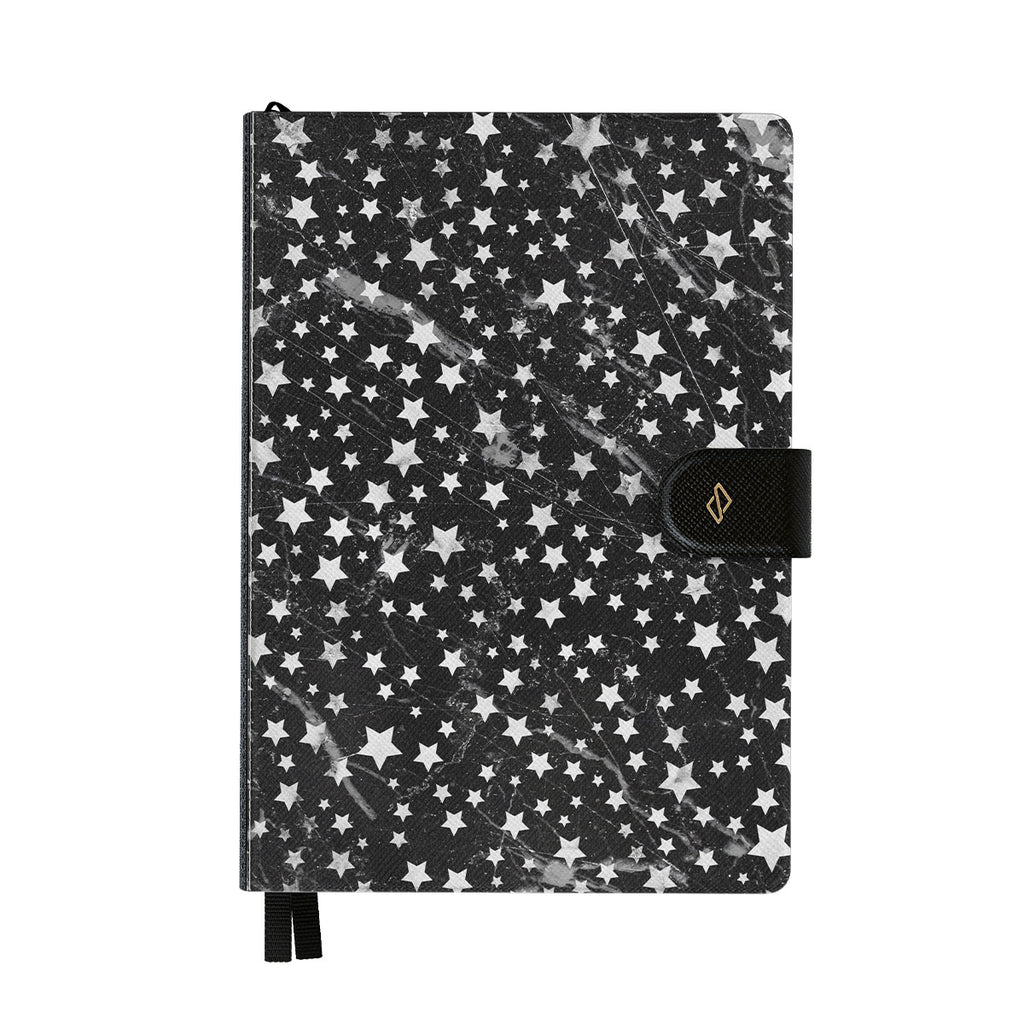 mono - all black premium notebook  200 pages, 100% recycled paper,  hardcover, gift ready : : Office Products