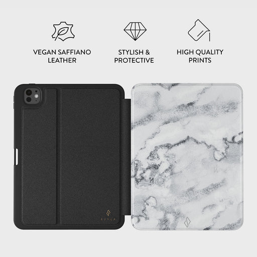 White Winter - Classy Marble iPad Pro 11 (7th Gen) Case 3