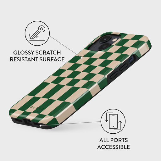 Brown/cream Checkered Phone Case iPhone Cases Slim iPhone 