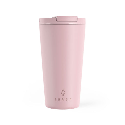  12oz (380ml) Vacuum Insulated Travel Mug, Smilatte Leakproof  Double Wall Stainless Steel Reusable Coffee Cup with Lid For Hot & Cold  Drinks, Matte Texture Pink: Home & Kitchen