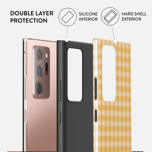 Tuscan Sun - Yellow Plaid Samsung Galaxy Note 20 Ultra 4G / 5G Case 6