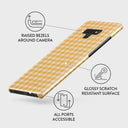 Tuscan Sun - Yellow Plaid Samsung Galaxy Note 9 Case 3
