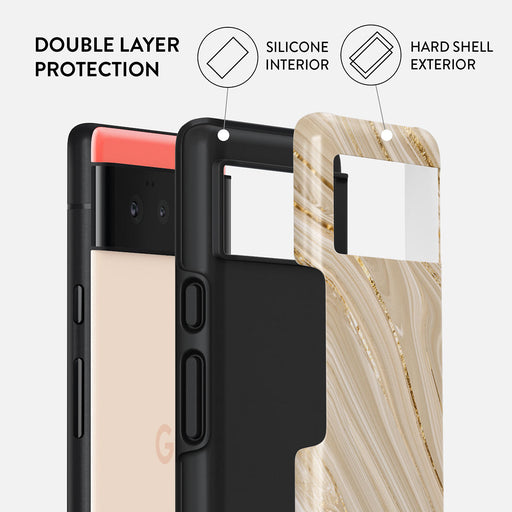 Full Glam - Beige Google Pixel 6 Case 2