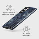 Navy Trench - Blue Samsung Galaxy S22 Ultra Case 7