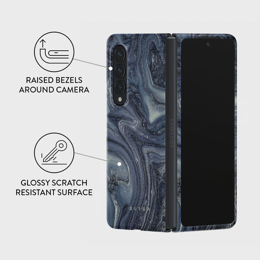 Navy Trench - Blue Samsung Galaxy Z Fold 3 Case 3