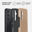 Simply Cream - Quilted Samsung Galaxy A34 Case 2
