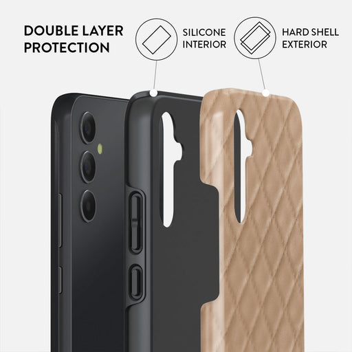 Simply Cream - Quilted Samsung Galaxy A34 Case 2