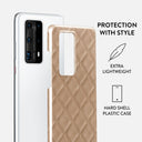Simply Cream - Quilted Huawei P40 Pro Plus Case 2