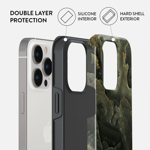 Misty Forest - Green Marble iPhone 13 Pro Max Case