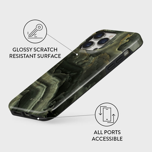 Misty Forest - Green Marble iPhone 13 Pro Max Case