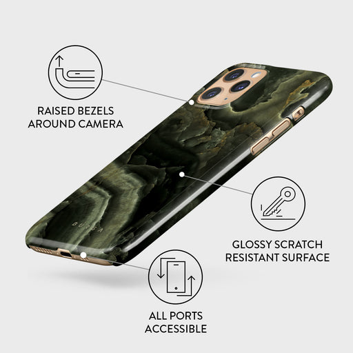 Misty Forest - Green Marble iPhone 11 Pro Max Case 3