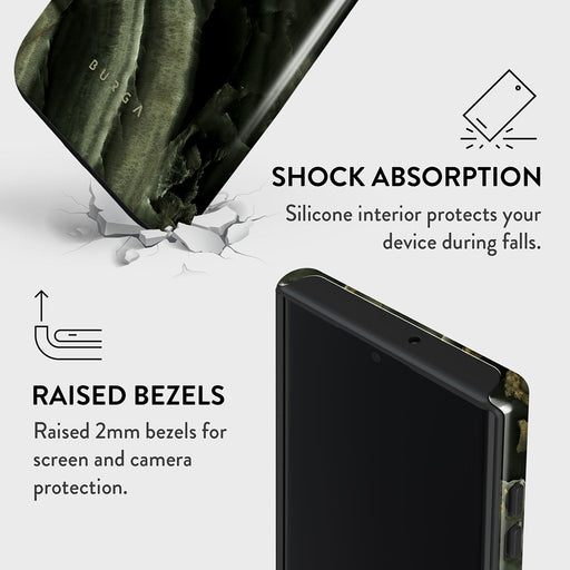 Misty Forest - Green Marble Samsung Galaxy S22 Ultra Case 8