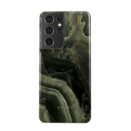 Misty Forest - Green Marble Samsung Galaxy S21 Ultra Case 1